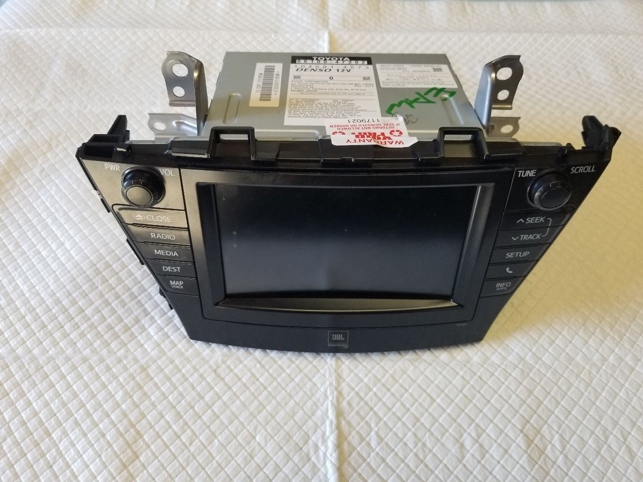 Audio Equipment Radio Prius V VIN Eu 7th And 8th Digit Fits 12-14 PRIUS E7034