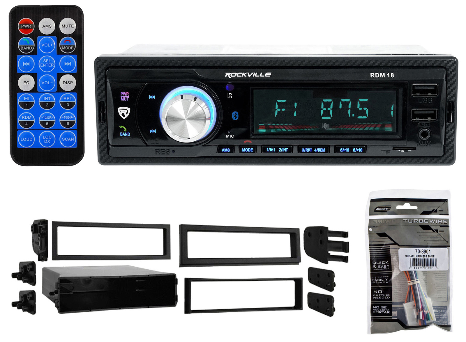 Digital Media Bluetooth AM/FM/MP3 USB/SD Receiver Stereo For 95-03 Subaru Legacy