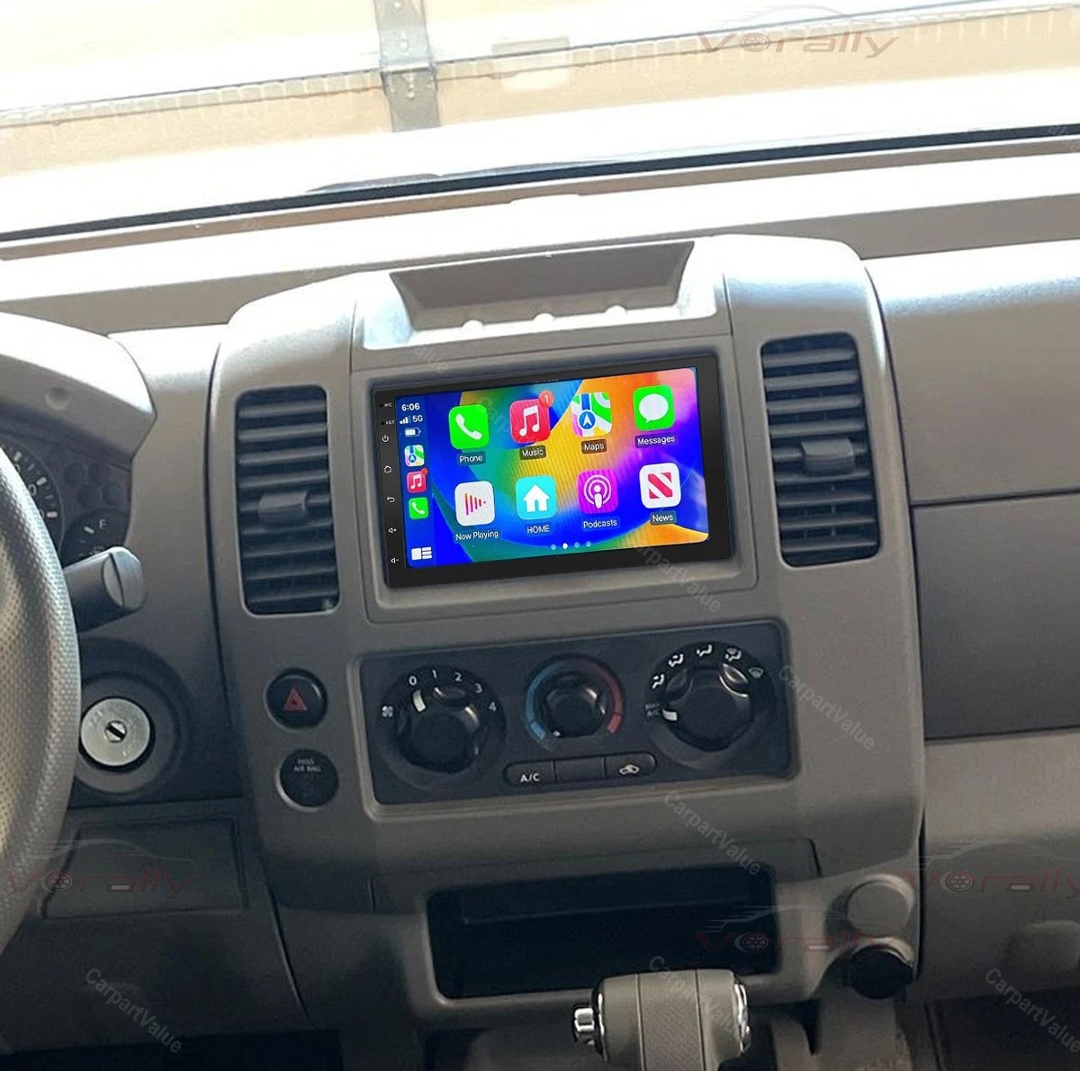 For 2005-2009 Nissan Frontier Apple Carplay Stereo Radio Android 15 GPS Player