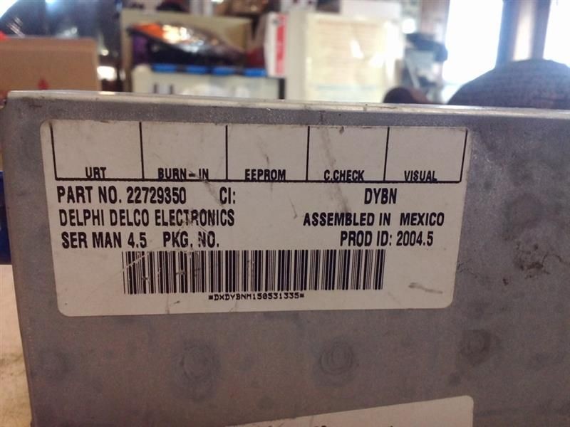 Audio Equipment Radio Satellite Receiver Opt U2K Fits 04-05 XLR 263898