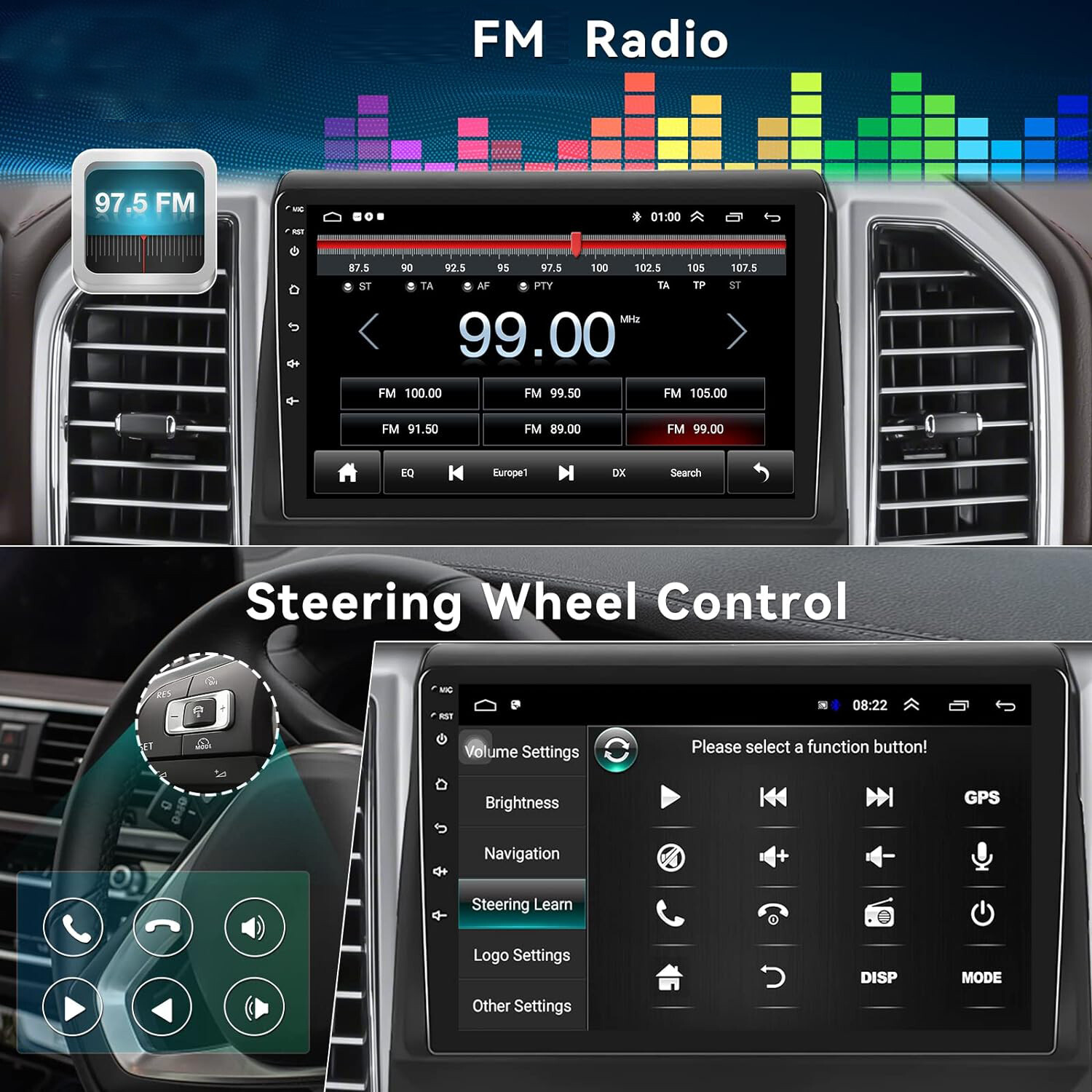 Wifi Apple Carplay Android 12 Car Stereo Radio GPS Navi For Ford F150 2009-2014