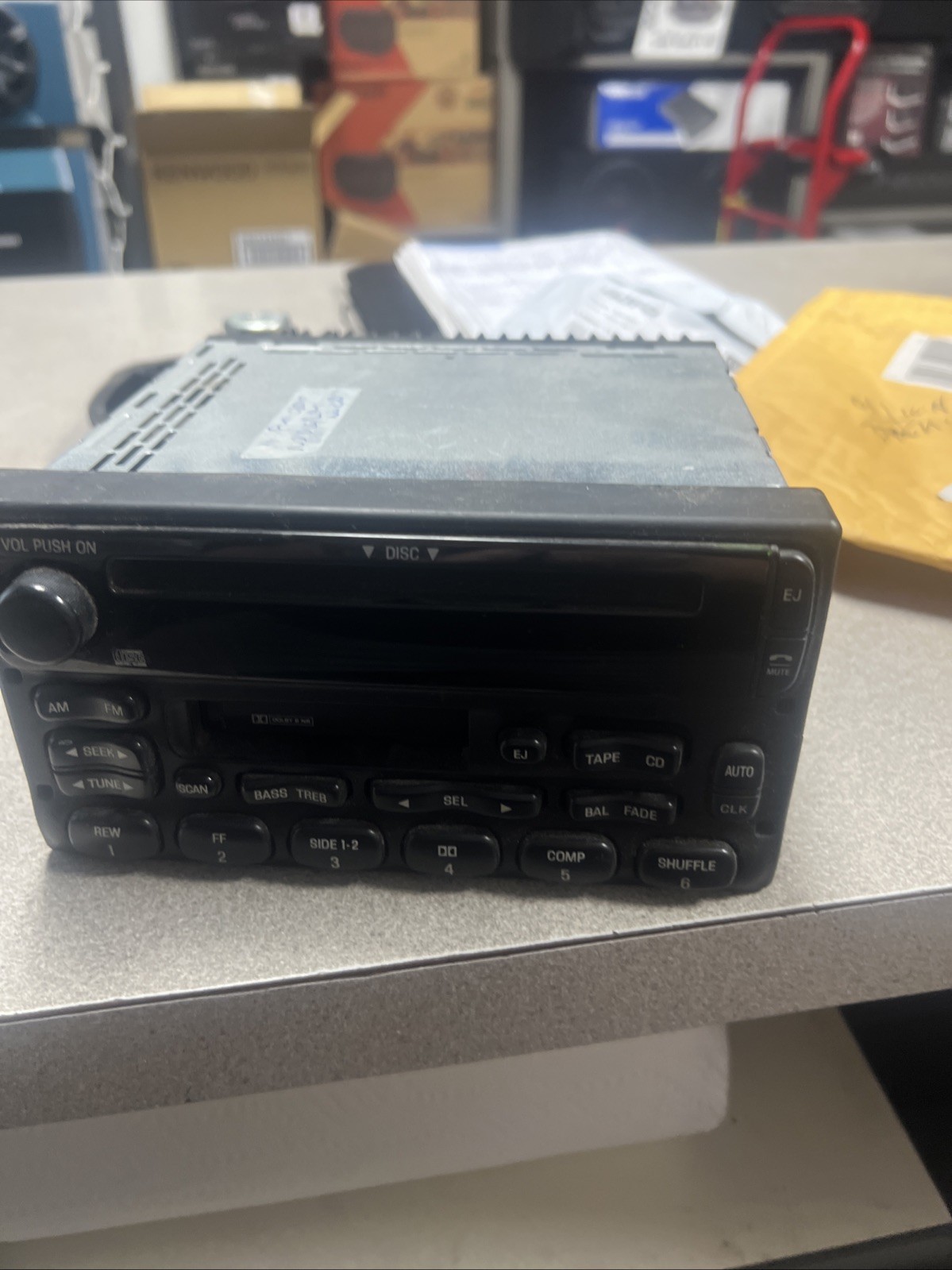 3L3T – 18C868 – AC Ford Radio Am Fm Works Great No Display Unknown On Cd&cassete