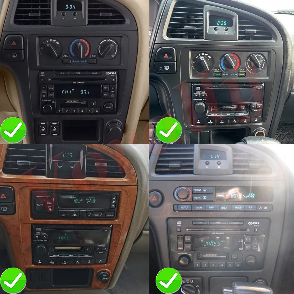 Android 14 For 2000-2004 Nissan Pathfinder Car Stereo Radio Carplay WIFI GPS+CAM