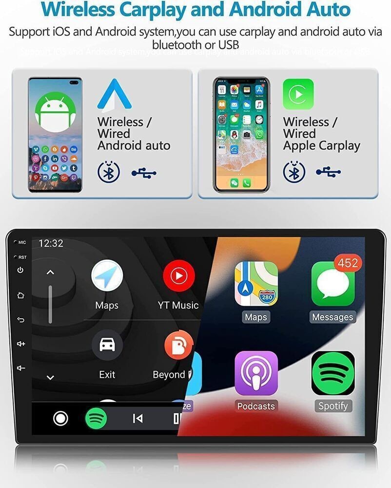 For 2009-2012 Chevrolet Traverse Apple Carplay Android 14 Car Stereo Radio GPS