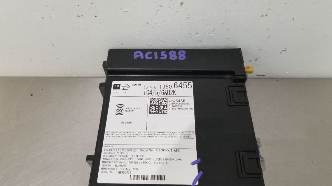 15 GMC SIERRA DENALI 1500 RADIO AUDIO RECEIVER 13506455