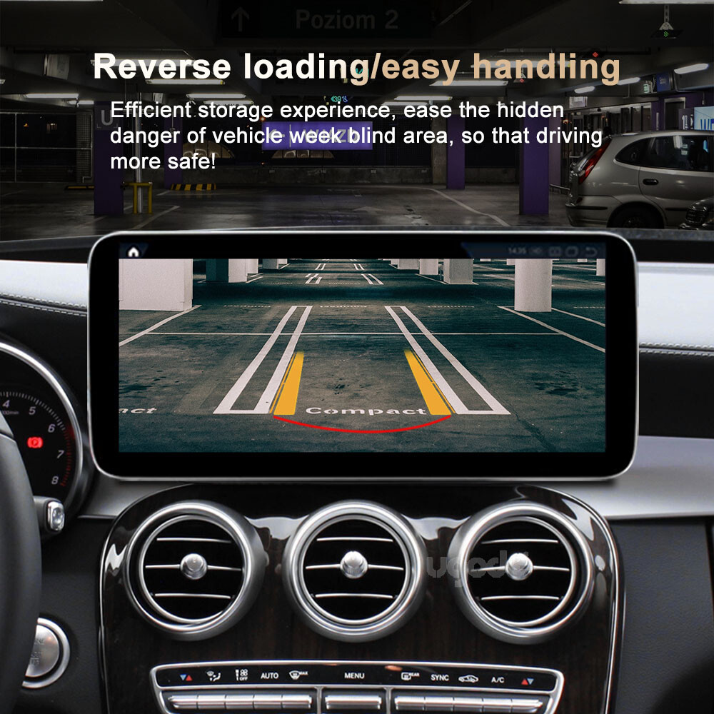 Ugode 12.3in Android Screen CarPlay GPS Mercedes Benz C GLC W205 2014-2019 NTG5