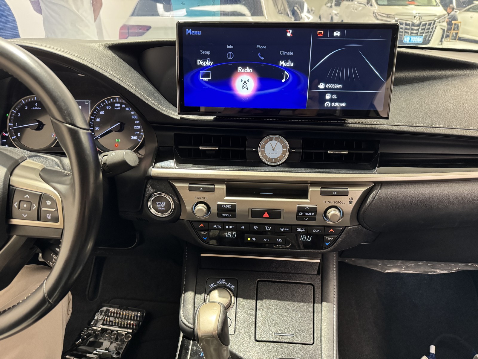 Car Android 13.0 Radio GPS Navi 12.3″ Carplay 4+128G For Lexus ES 2013-2017 LHD