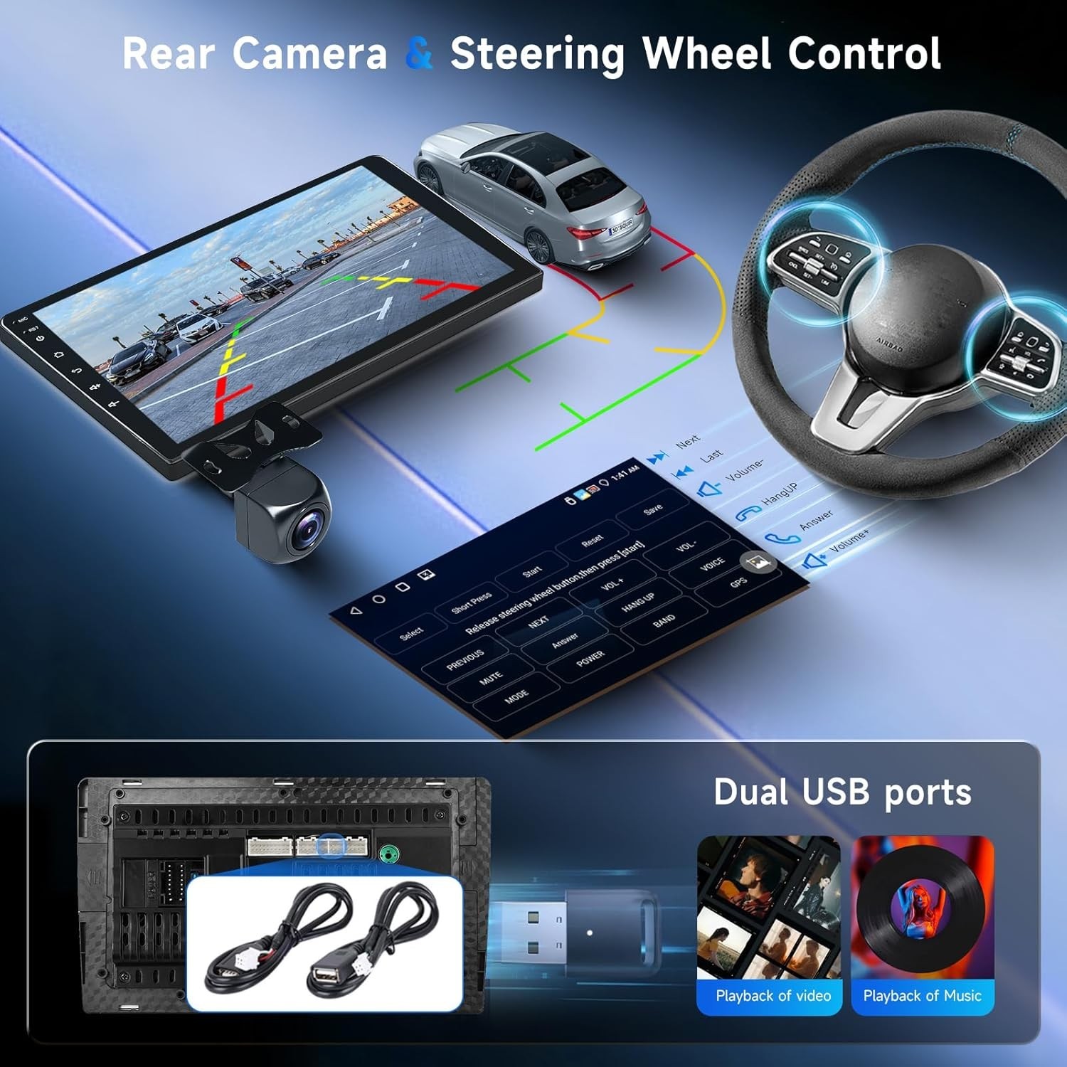 Car Radio Stereo Carplay For 2003-2006 Jeep Wrangler Media Radio