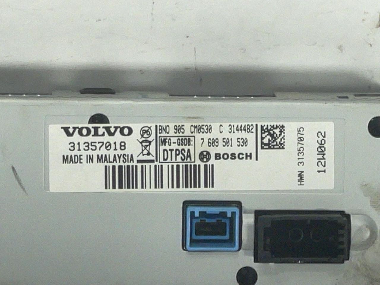 Audio Equipment Radio XC60 Display Upper Fits 09-12 VOLVO 60 SERIES 1960327