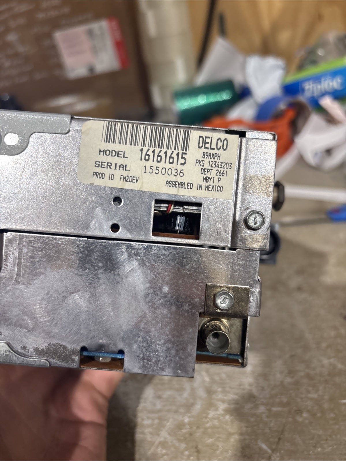 1988-1994 Camaro S10 Blazer Delco AM/FM Cassette Radio GM 16161615 UNTESTED