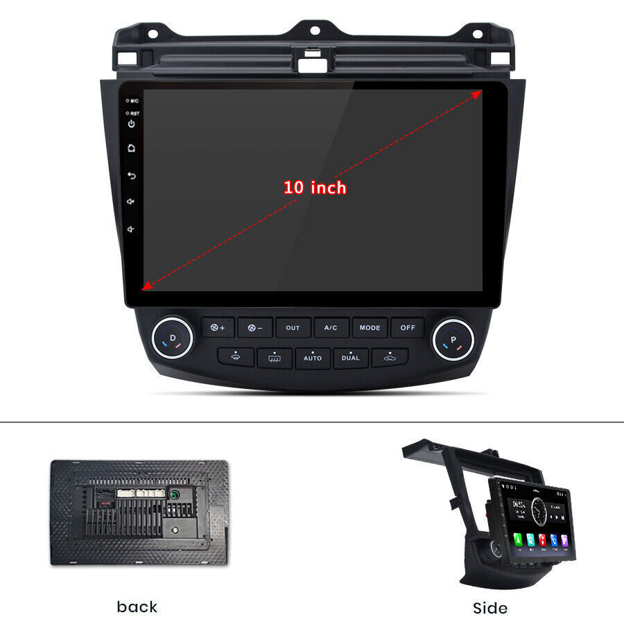 For Honda Accord 7 2003-2007 Android 13.0Stereo Radio Car GPS 10.1″ Touch Screen