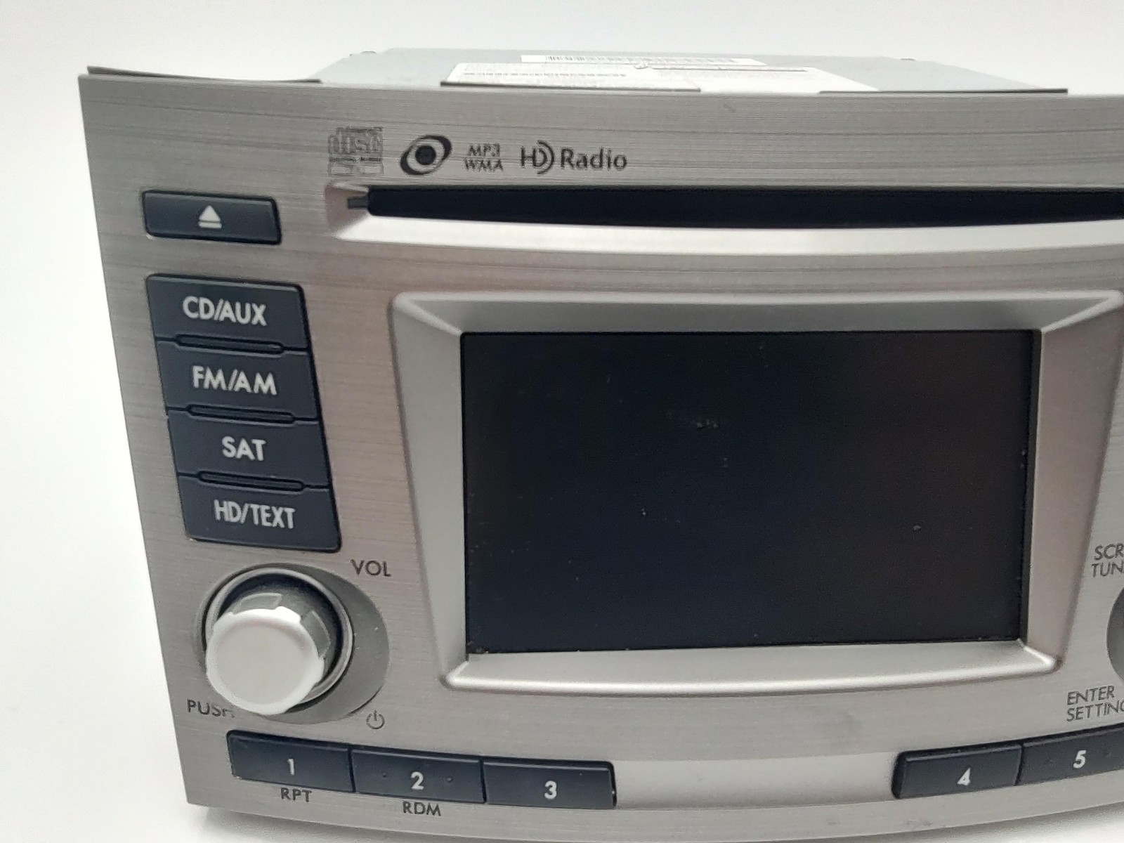 2012-2014 Subaru Outback Legacy Stereo Display HD MP3 CD Silver OEM 86201AJ66A
