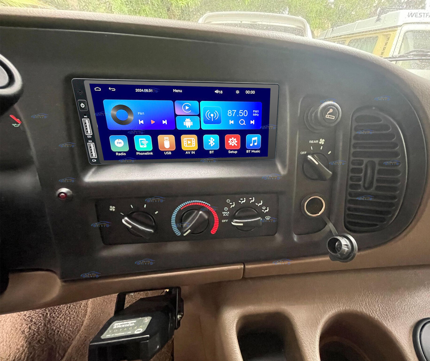 For 1998-2003 Dodge Van Android 14 Carplay Car Stereo Radio GPS WIFI NAVI RDS FM