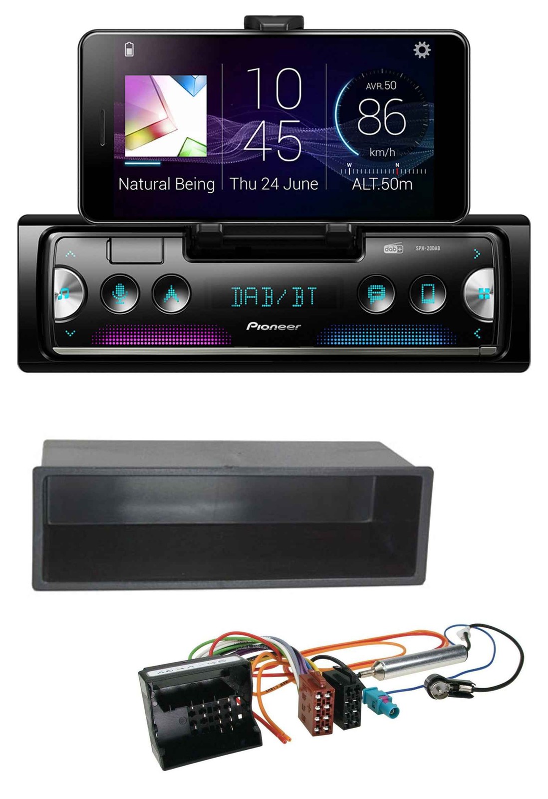 Pioneer USB MP3 Bluetooth DAB Car Stereo for Peugeot 207 307 Expert Partner