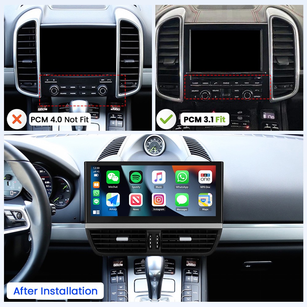 8+128GB For Porsche Cayenne 2010-2017 Android 13 Car Stereo Radio GPS Head Unit