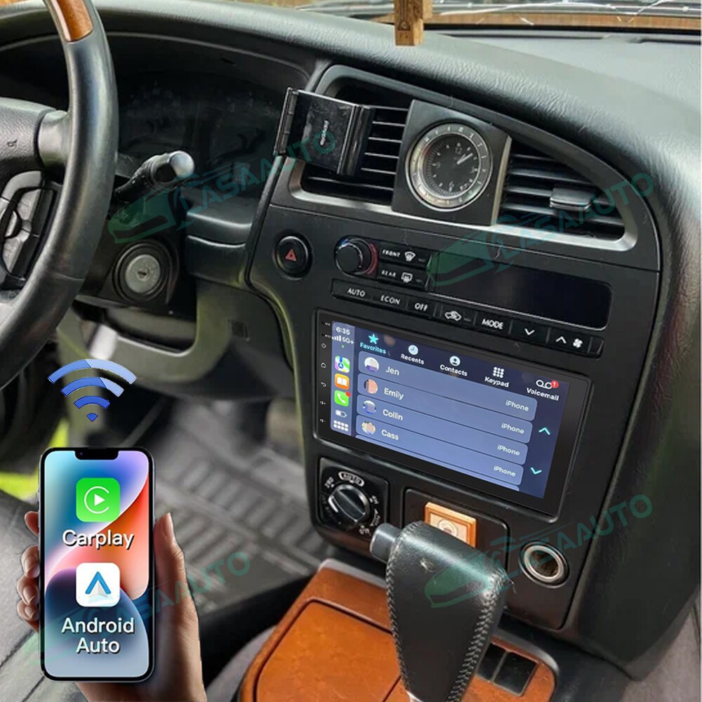 7″ CarPlay Para INFINITI QX4 2001-2003 Wifi Android 15.0 Radio de coche GPS