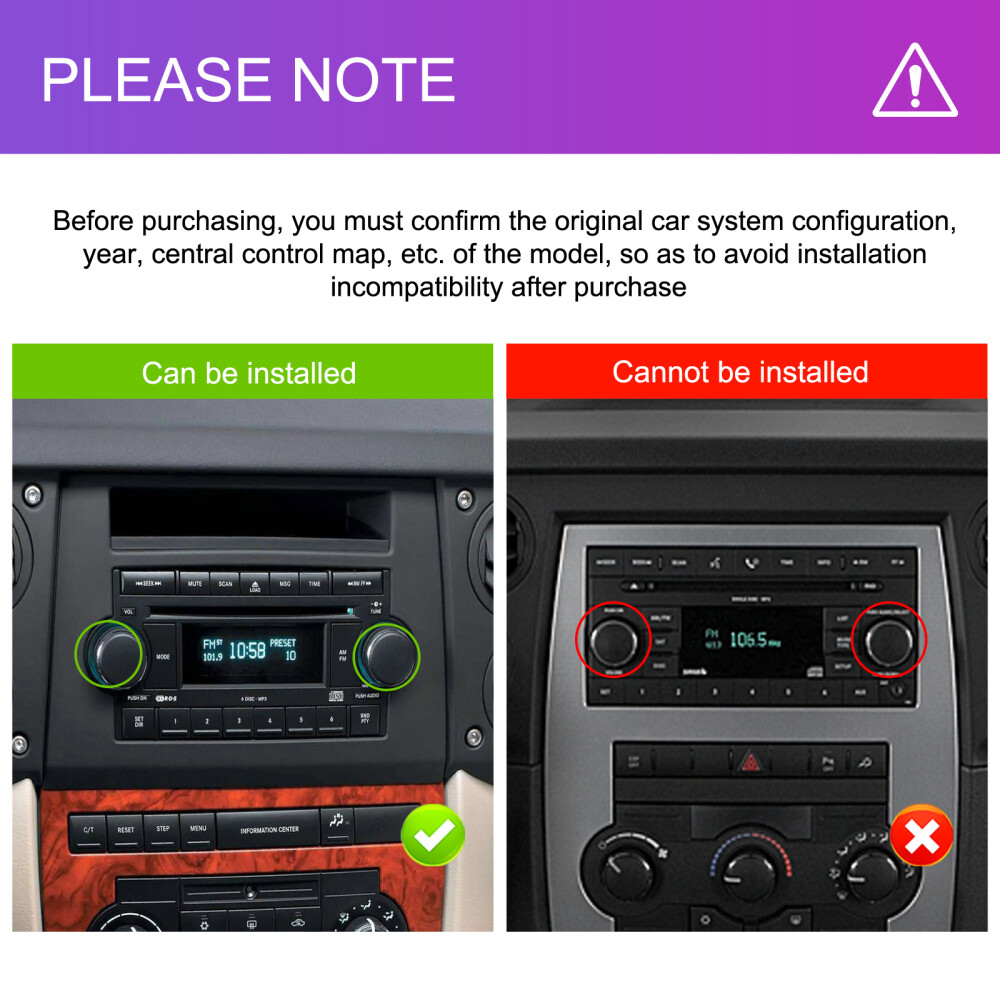 For 2006-2008 Dodge RAM 1500 2500 3500 Android 15 CarPlay Car Stereo Radio GPS
