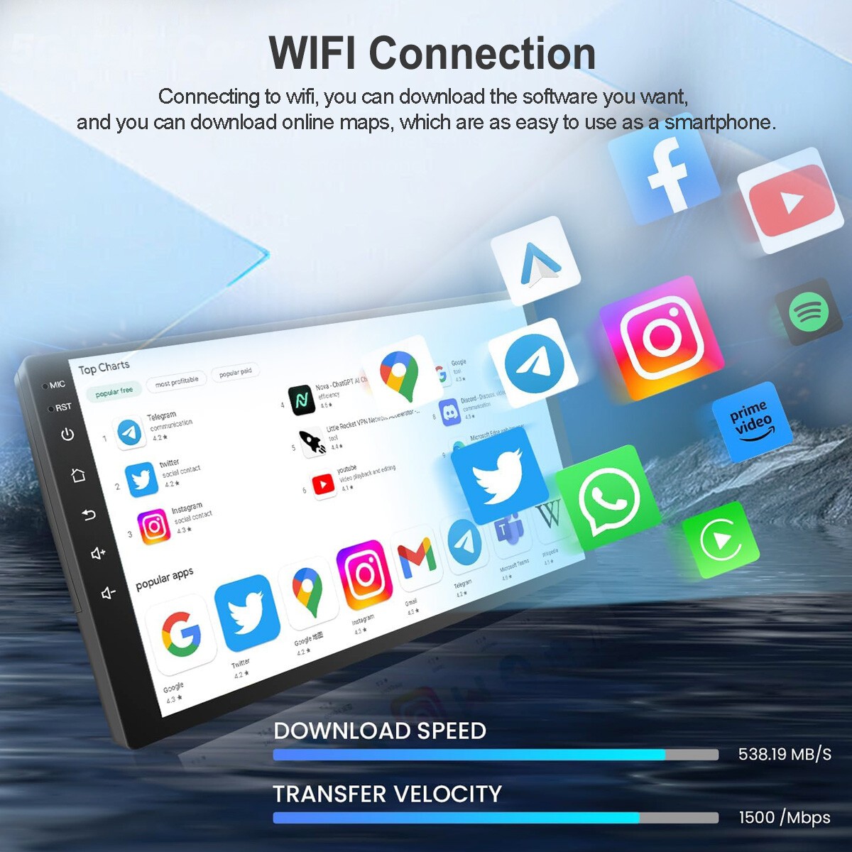 Car Radio Stereo Carplay For 2011-2013 Kia K5 2+32G 9in Quad Core Player