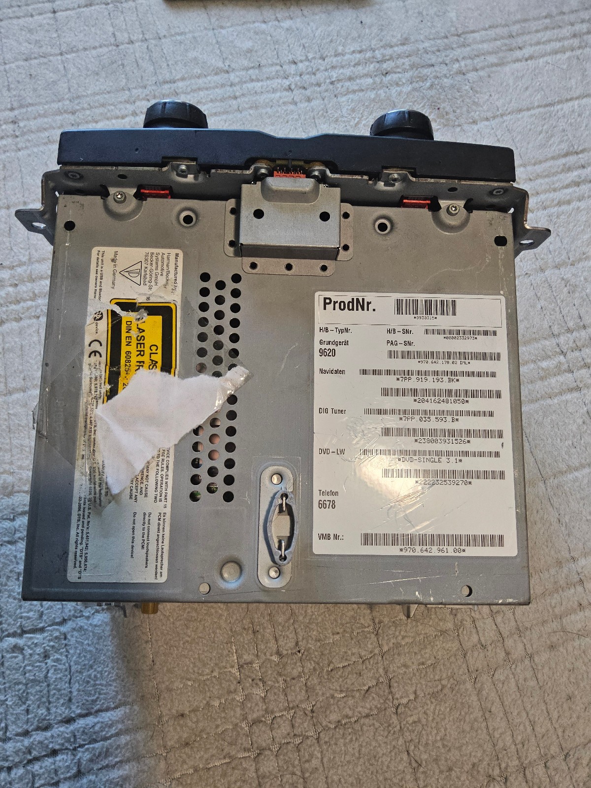 Genuine Porsche Panamera PCM 3.1 Navigation Radio 97064296100 XM Satellite OEM