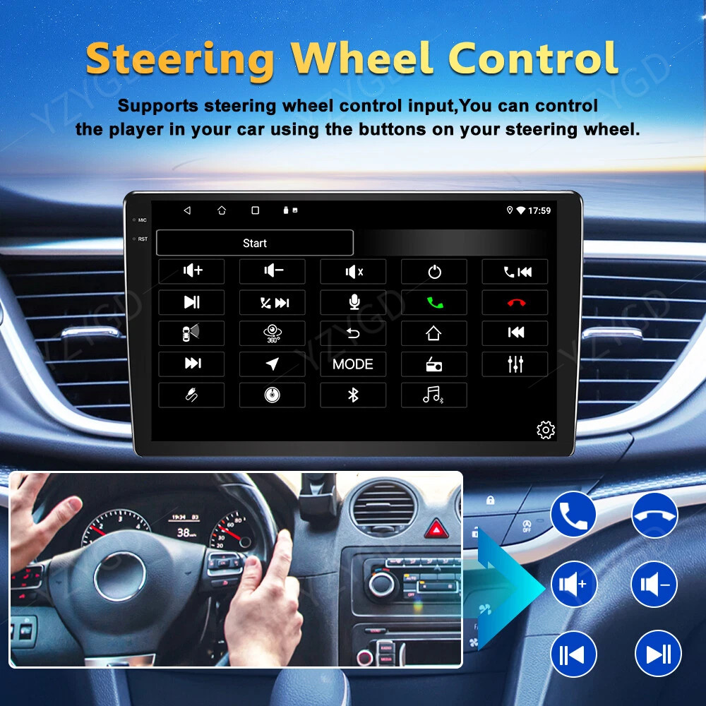 For Toyota Tacoma Car Radio Multimedia Screen BT 2016-2021 9″ Stereo GPS CarPlay