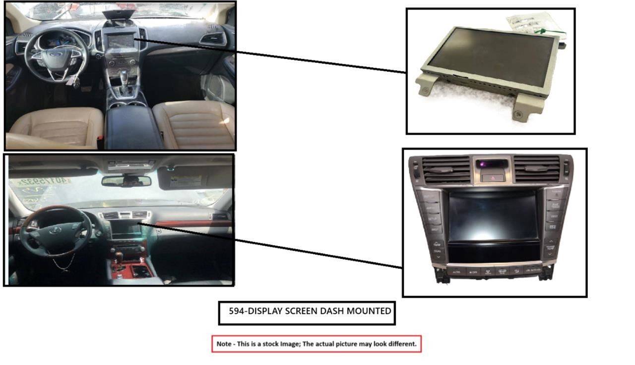 DISPLAY SCREEN OEM 18-20 CHRYSLER PACIFICA 1YR WRNTY