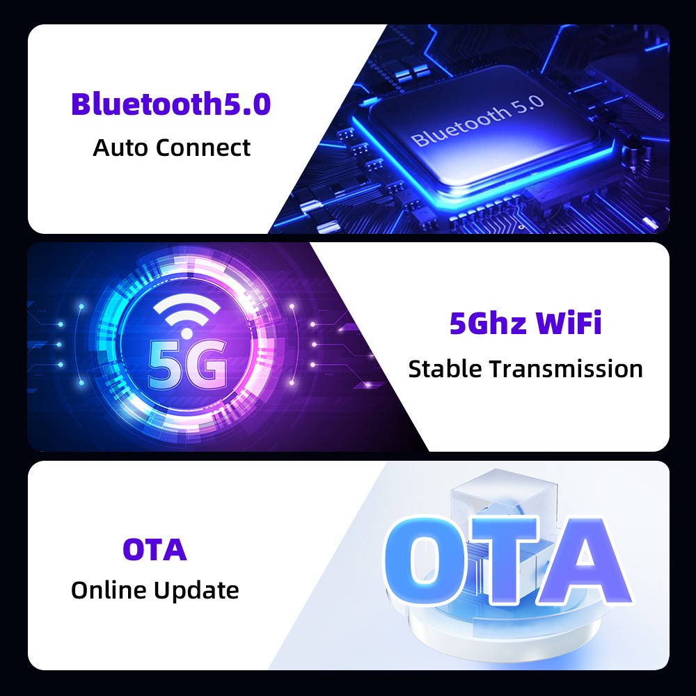 Mini Wireless CarPlay Adapter For Android Auto &Apple USB Car Dongle Connect Box