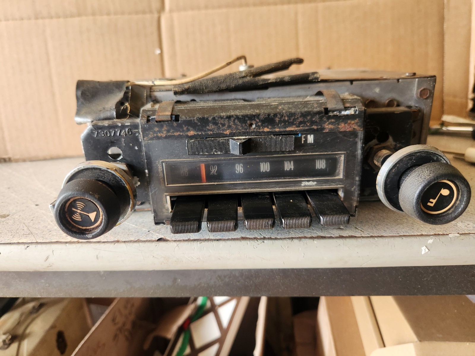 OEM DELCO 7933251 ? AM/FM RADIO 1971 1972 CHEVELLE SS CAMARO Z28 NOVA (WORKING)