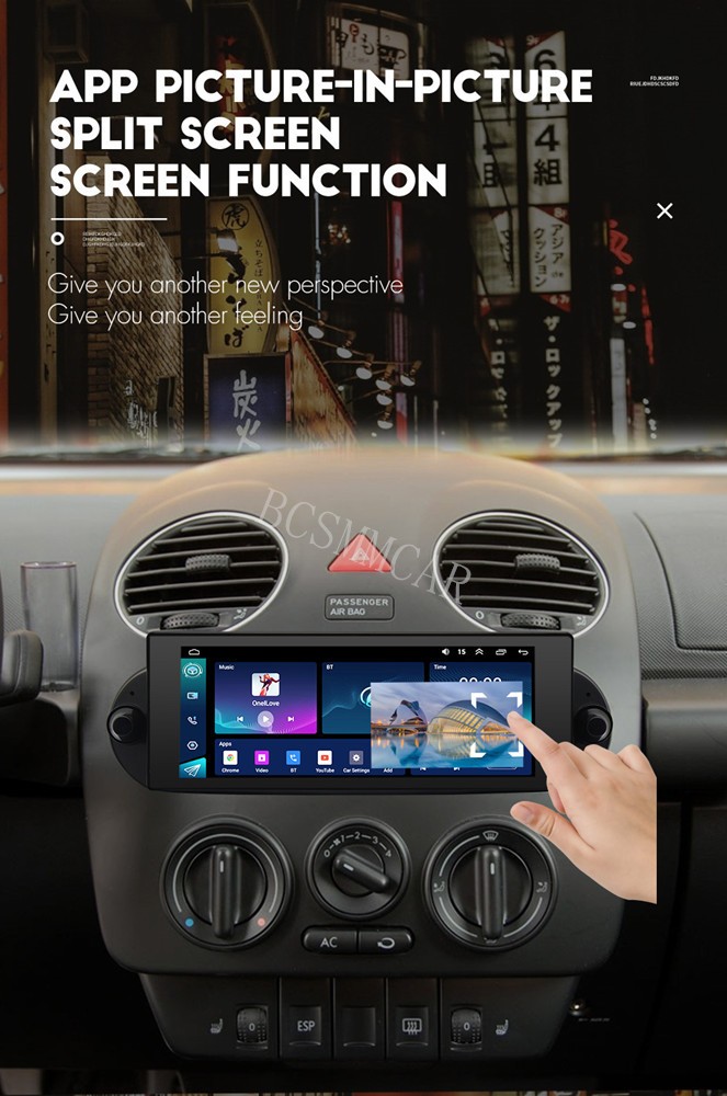 6.8in Car Radio Stereo Touch Screen GPS W/Camera For Volkswagen Beetle 2006-2010