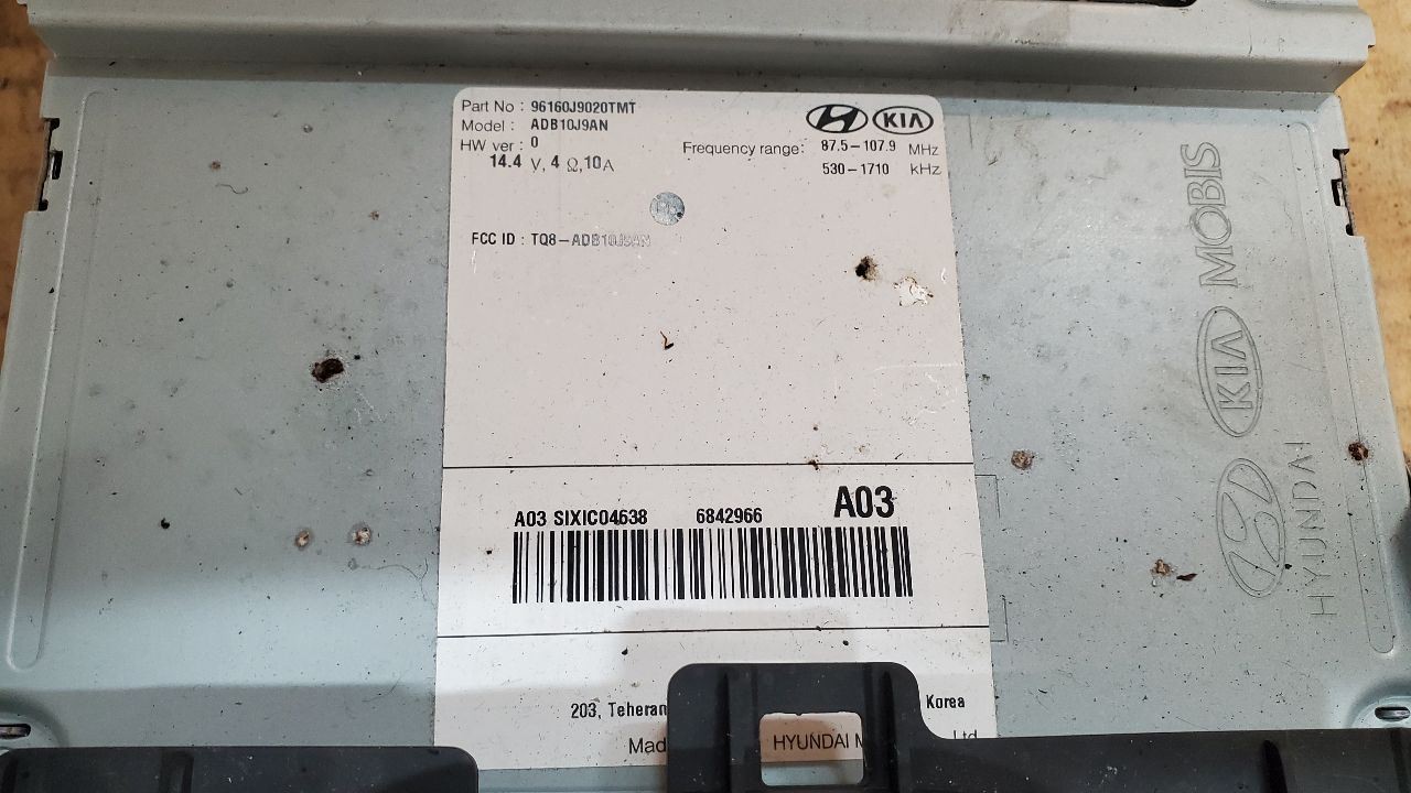 Radio Display And Receiver US Market Fits 18-21 KONA 453756