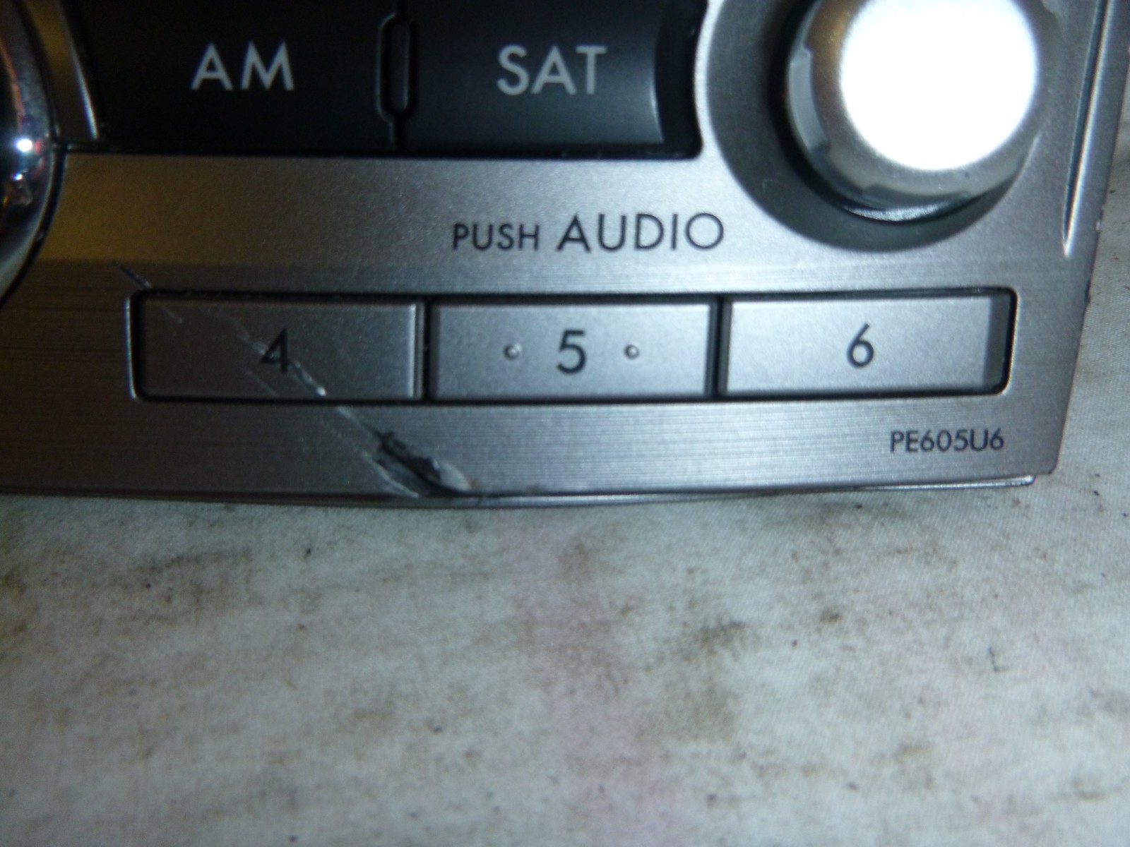 10 11 12 Subaru Legacy Radio 6 Cd Mp3 Wma Face Plate PE605U6 86201AJ60A BZ18