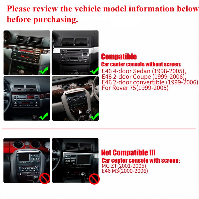 9 Inch Android 8 Core Car Radio for BMW 3-series E46 1998 – 2006 Carplay Stereo