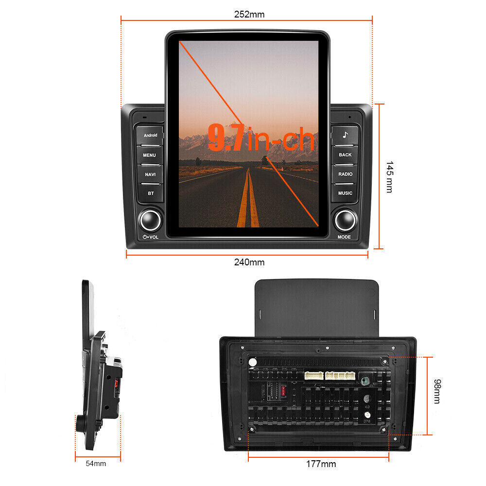 For 2007-2012 Chevrolet Silverado Apple Carplay Car Stereo Radio Android 13 GPS