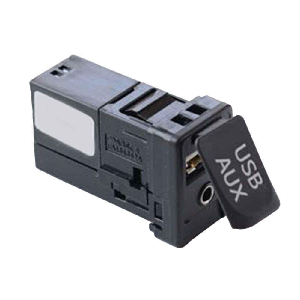ABS Car USB AUX Switch Socket Adapter Central Control Panel Installation