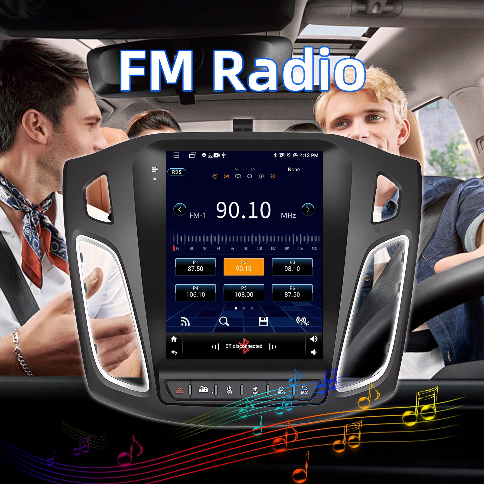 2012-2018 Ford Focus Android 13 9.7” Car Stereo Radio GPS Sat Nav WIFI 64GB