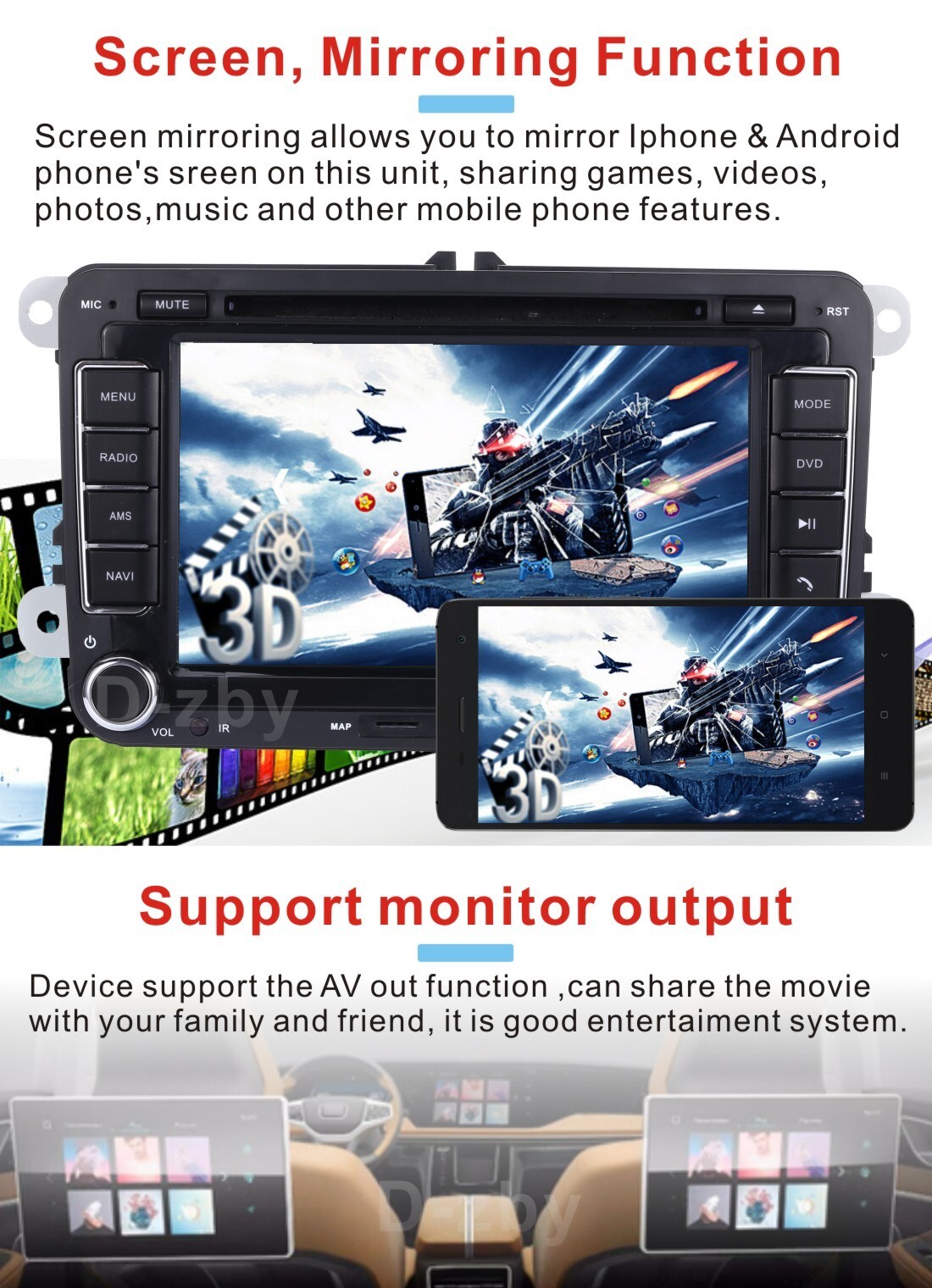 DAB+ 7″ Car Stereo GPS Sat Nav CD DVD RDS BT For 2DIN VW GOLF 5 6 Passat Touran Polo