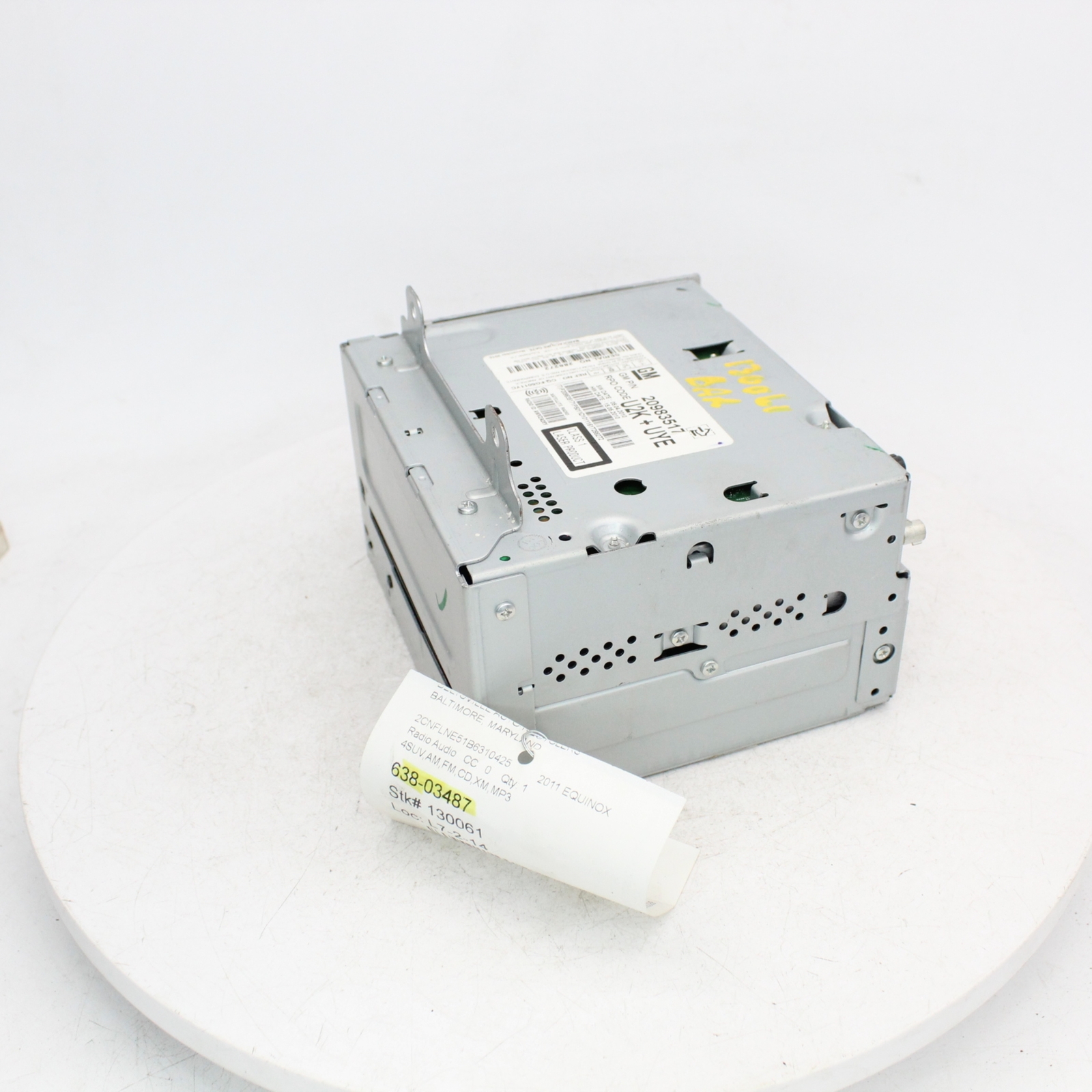2011 Chevrolet Equinox Radio Part Number – 638-03487