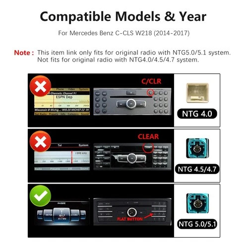 8Core 64G 12.3″ Android 13 for Mercedes Benz CLS GLA CLA W218 2014-2017 Carplay