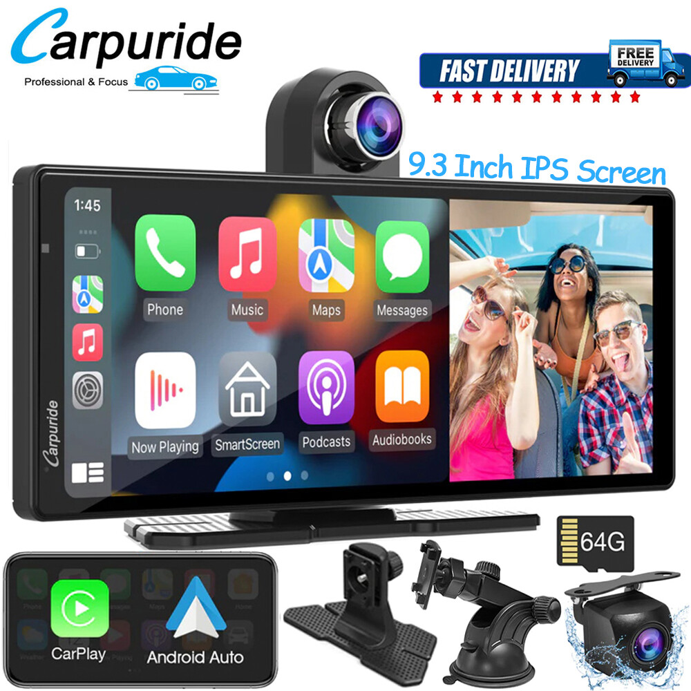 Carpuride W903 Smart Multimedia Wireless Carplay Android Auto Dule Dash Camera