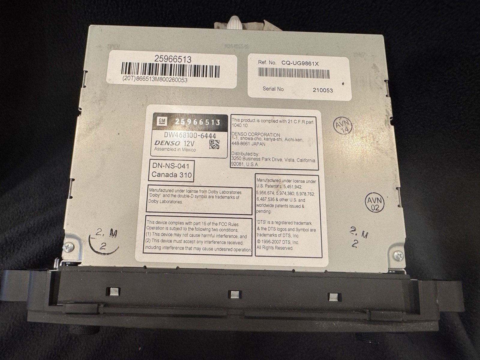 2007-2011 GM OEM Navigation Radio CD DVD Touchscreen Display