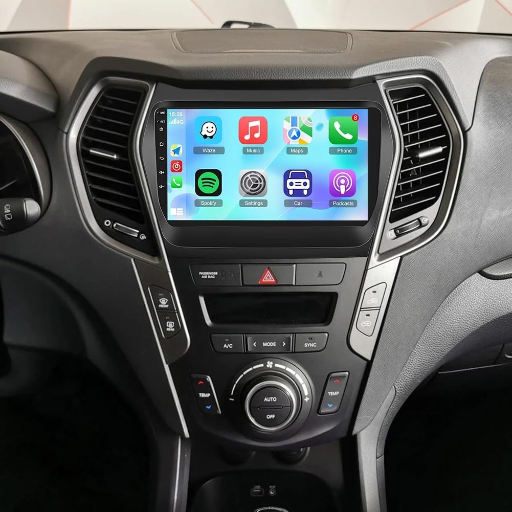 Carplay Android 13 For 2013-2018 Hyundai Santa Fe Sport Car Radio Stereo GPS DSP