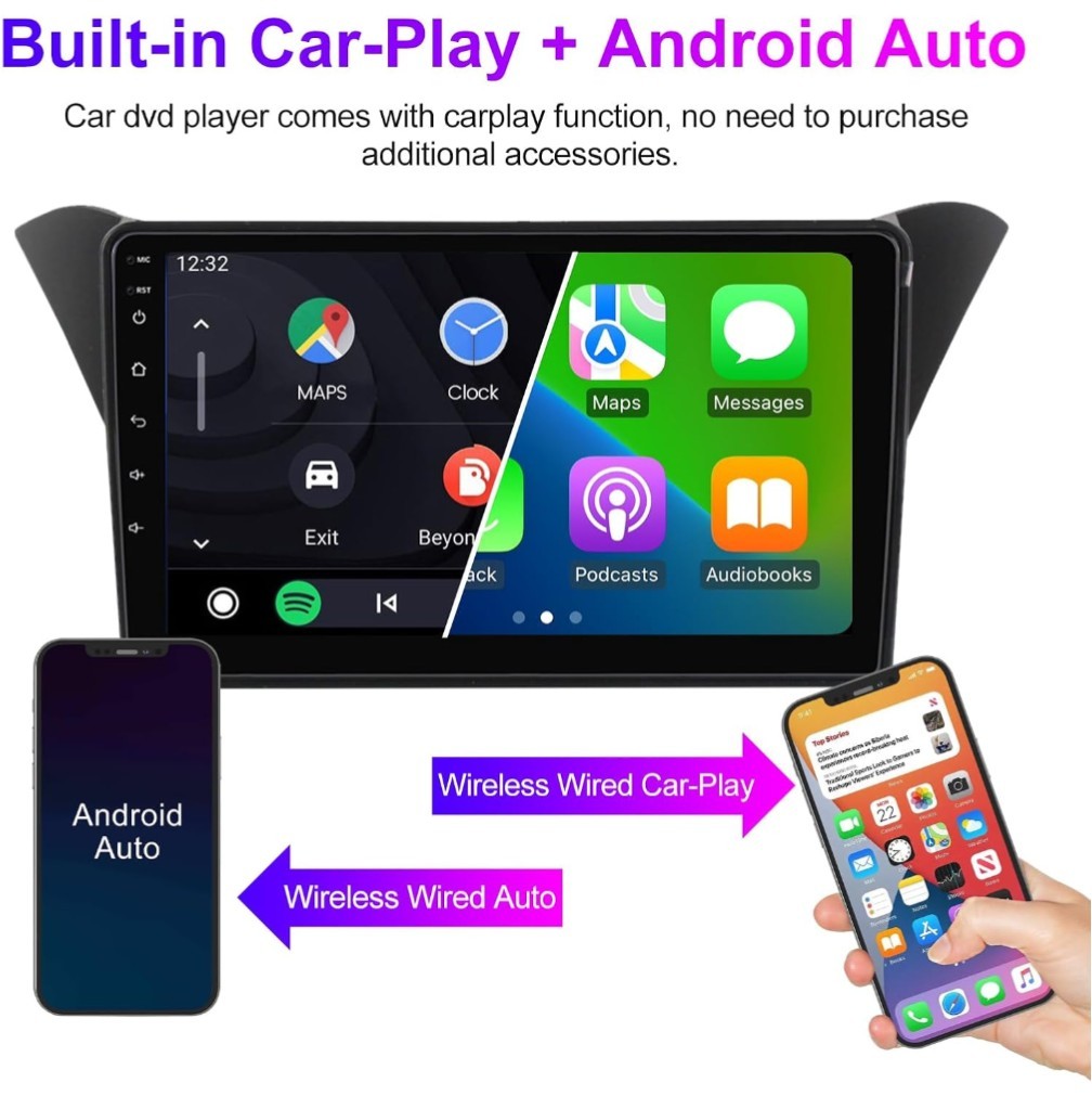 4+64G Car Stereo Radio GPS carplay For 2012-2016 Hyundai Genesis Rohens Coupe