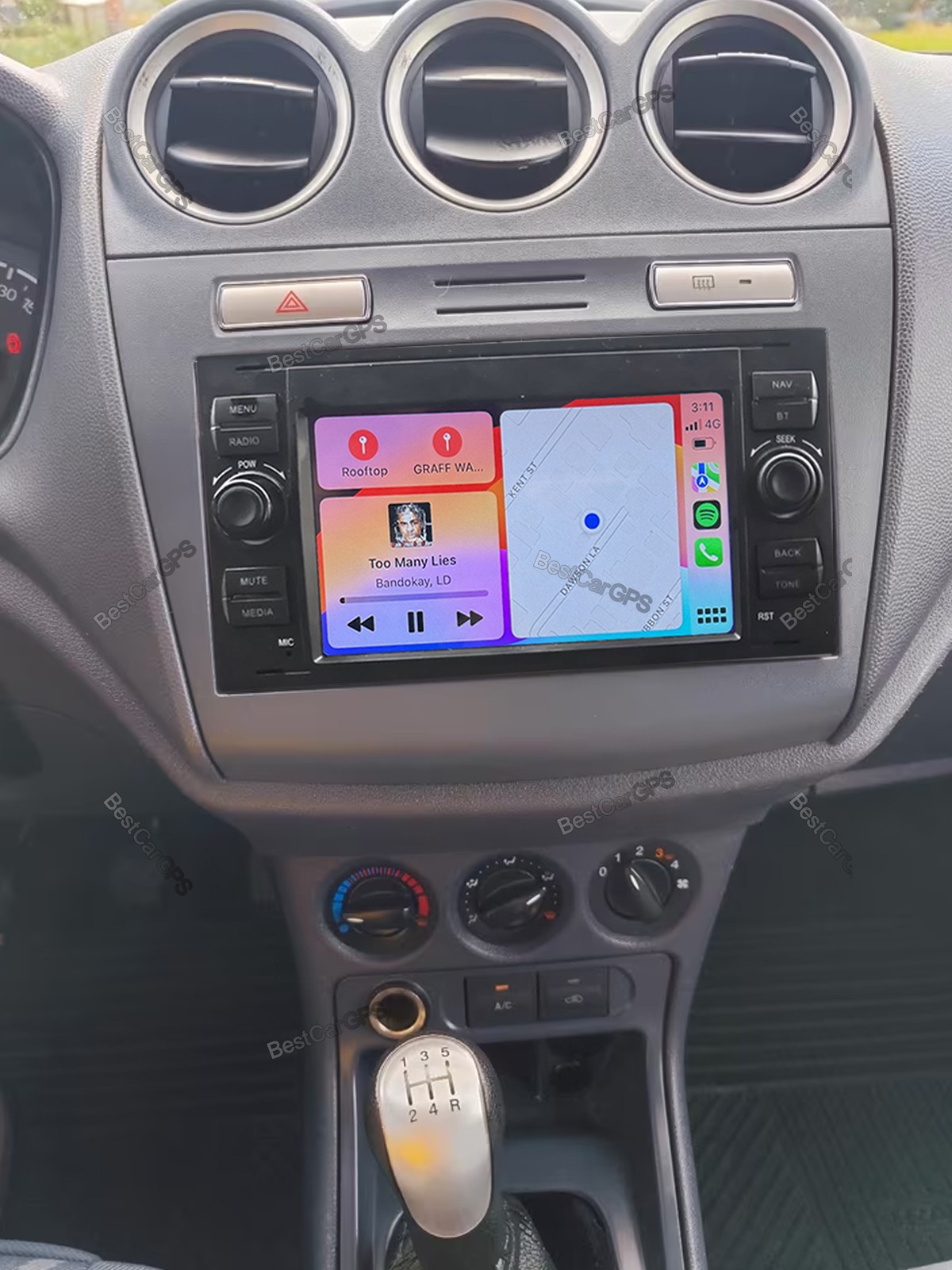 7” Android 15 Carplay Car Stereo W/CAM GPS 64G For Ford Transit Connect 2010-13
