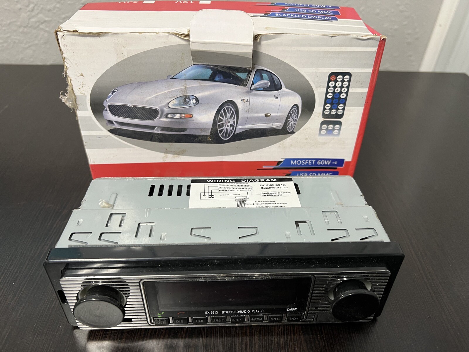 Car MP3 Player – MOSFET 60Wx4 – Black LCD Display