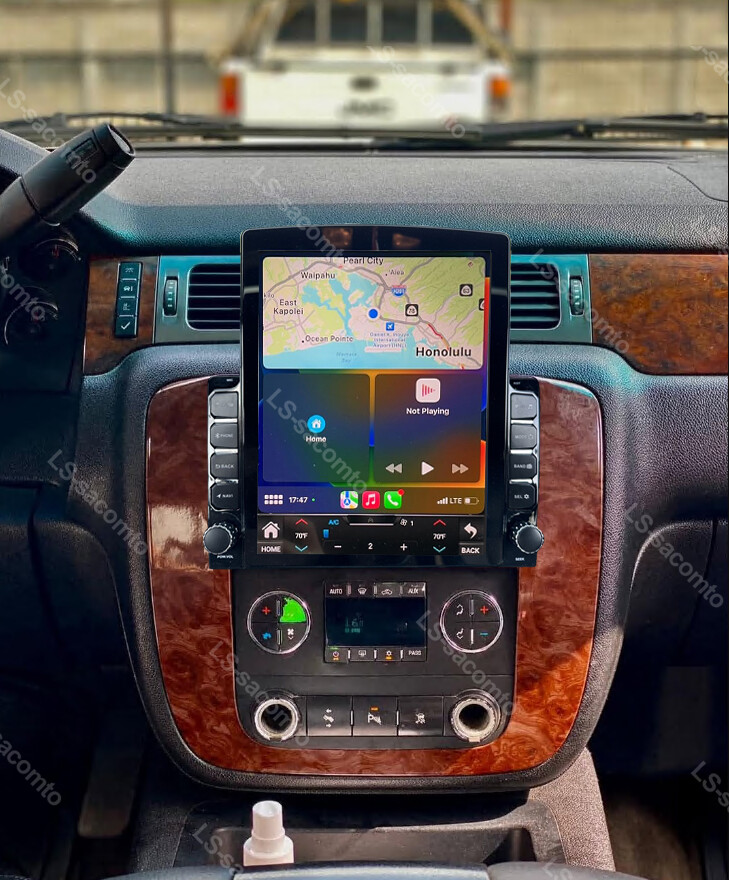 For 2007-2012 Chevrolet Silverado Apple Carplay Car Stereo Radio Android 13 GPS