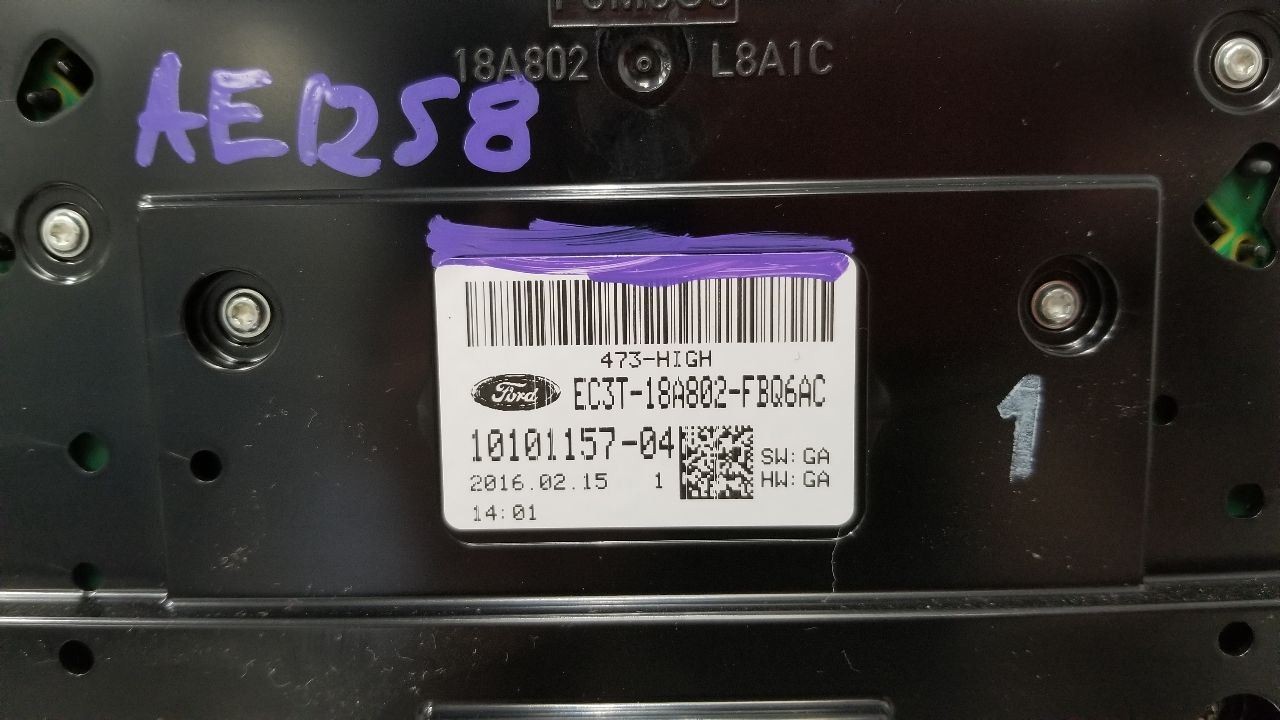 16 FORD F250SD LARIAT RADIO AUDIO AC HEAT TEMPERATURE CONTROL PANEL EC3T18A802FB