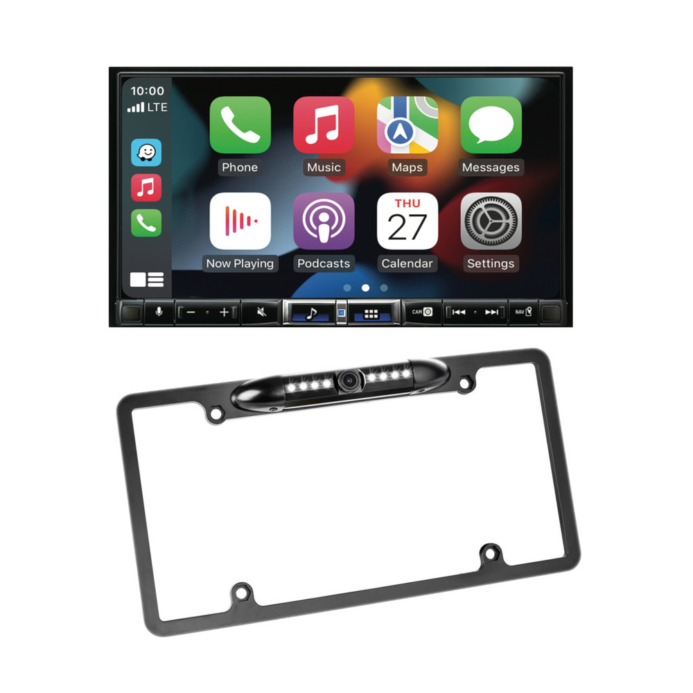 Alpine iLX-507 7″ Touchscreen Multimedia Receiver + License Plate Camera