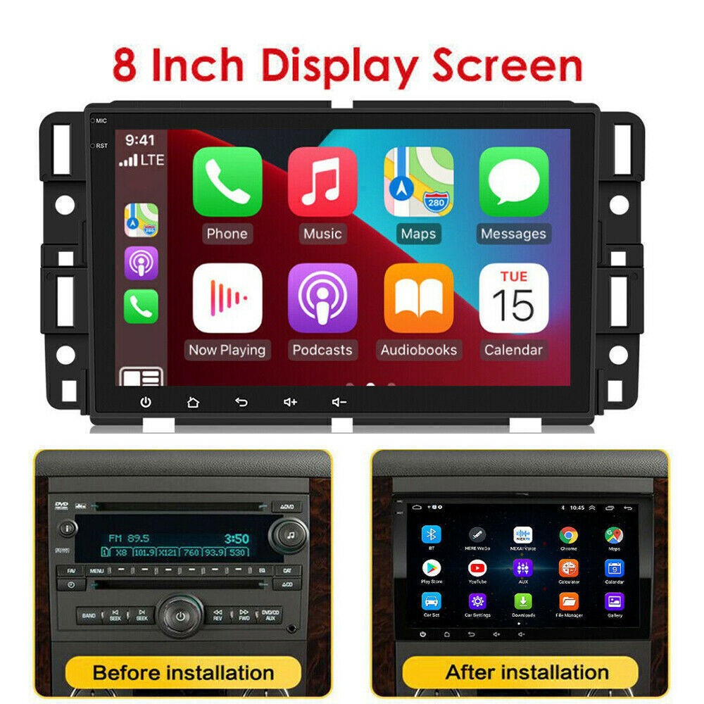 For Chevrolet Avalanche 2007-2013 Radio GPS Head Unit CarPlay & Android Auto