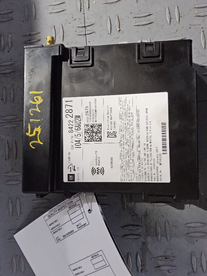 2017 Chevy Silverado Radio Receiver ID 84278527