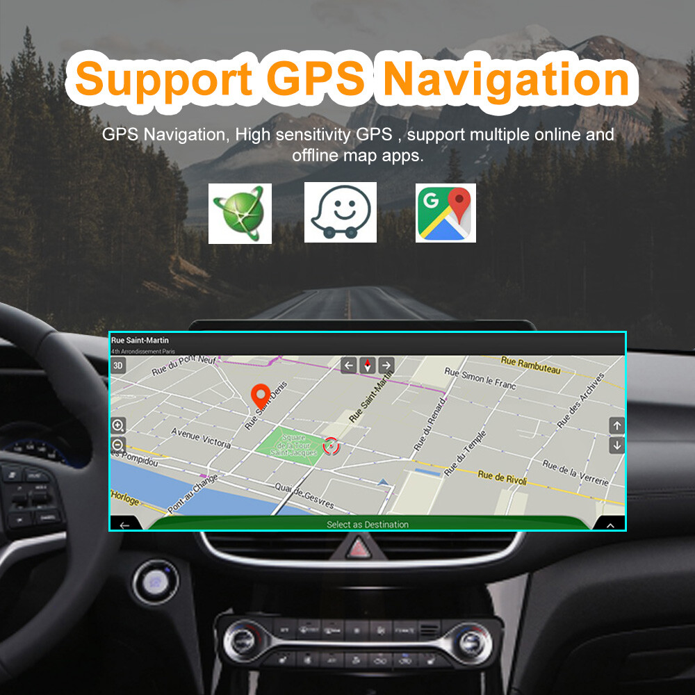 12.3″Car Radio for Mitsubishi Eclipse Cross 2018-2021 GPS Navi RDS FM SWC WiFi