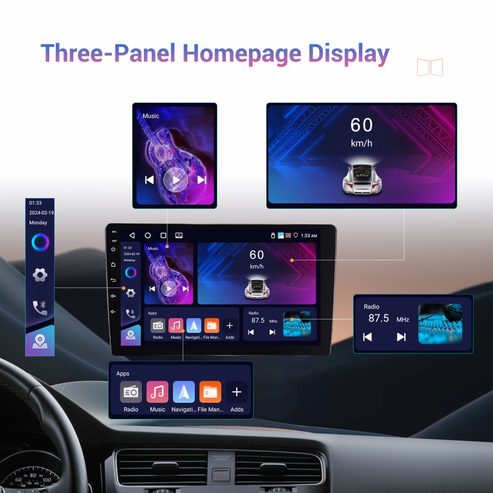 Carplay 4+64GB For Toyota Prius 2010-2015 Android 15 Car Radio Stereo GPS Camera